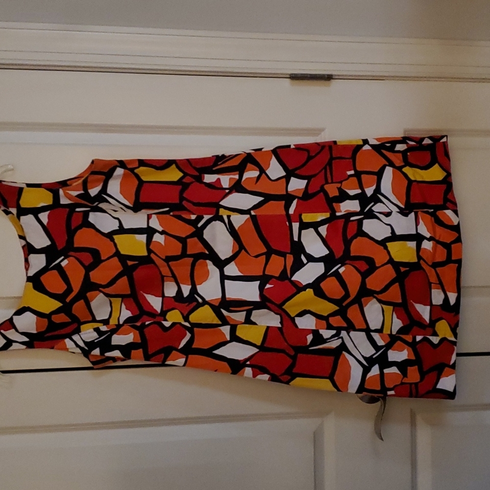 Vibrant multi colored sheath dress